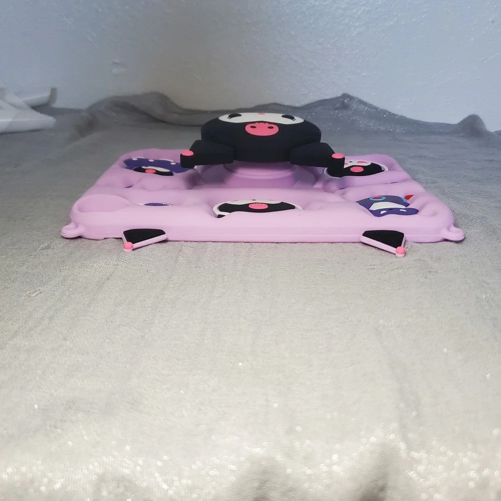 Sanrio Kuromi Purple Silicone Tablet Case 3D Space‎ Theme Pop Out Stand Kawaii